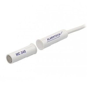 Alarmtech MC340 MC 300 Series Recessed Magnetic Contact, NC, 2m Cable